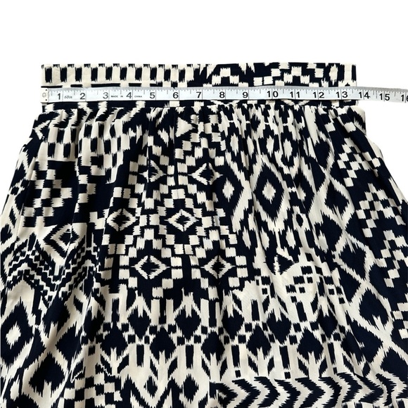 MAUDE Anthropology Navy and Cream Midi Skirt size S - Picture 3 of 5